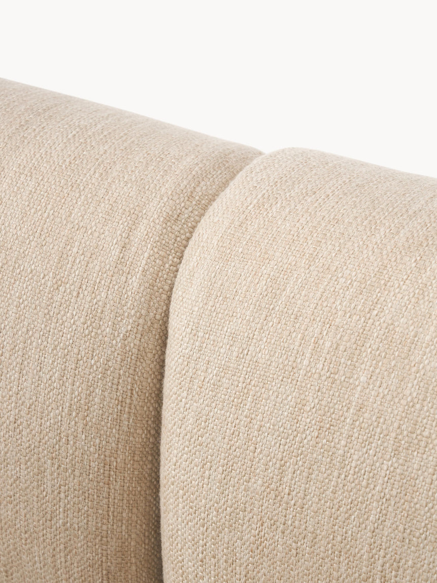 Modern Köşe Koltuk Bej Dokuma Kumaş