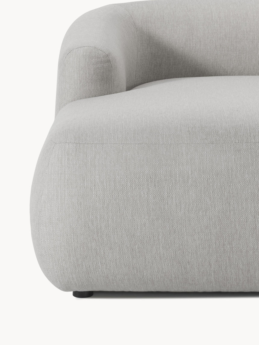 Modern Köşe Koltuk Gri Dokuma Kumaş