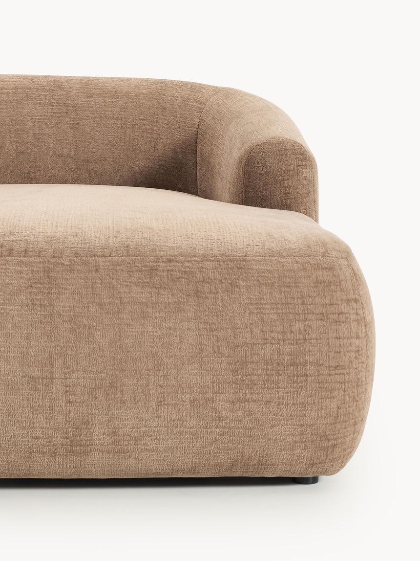 Modern Köşe Koltuk Kahve Dokuma Kadife