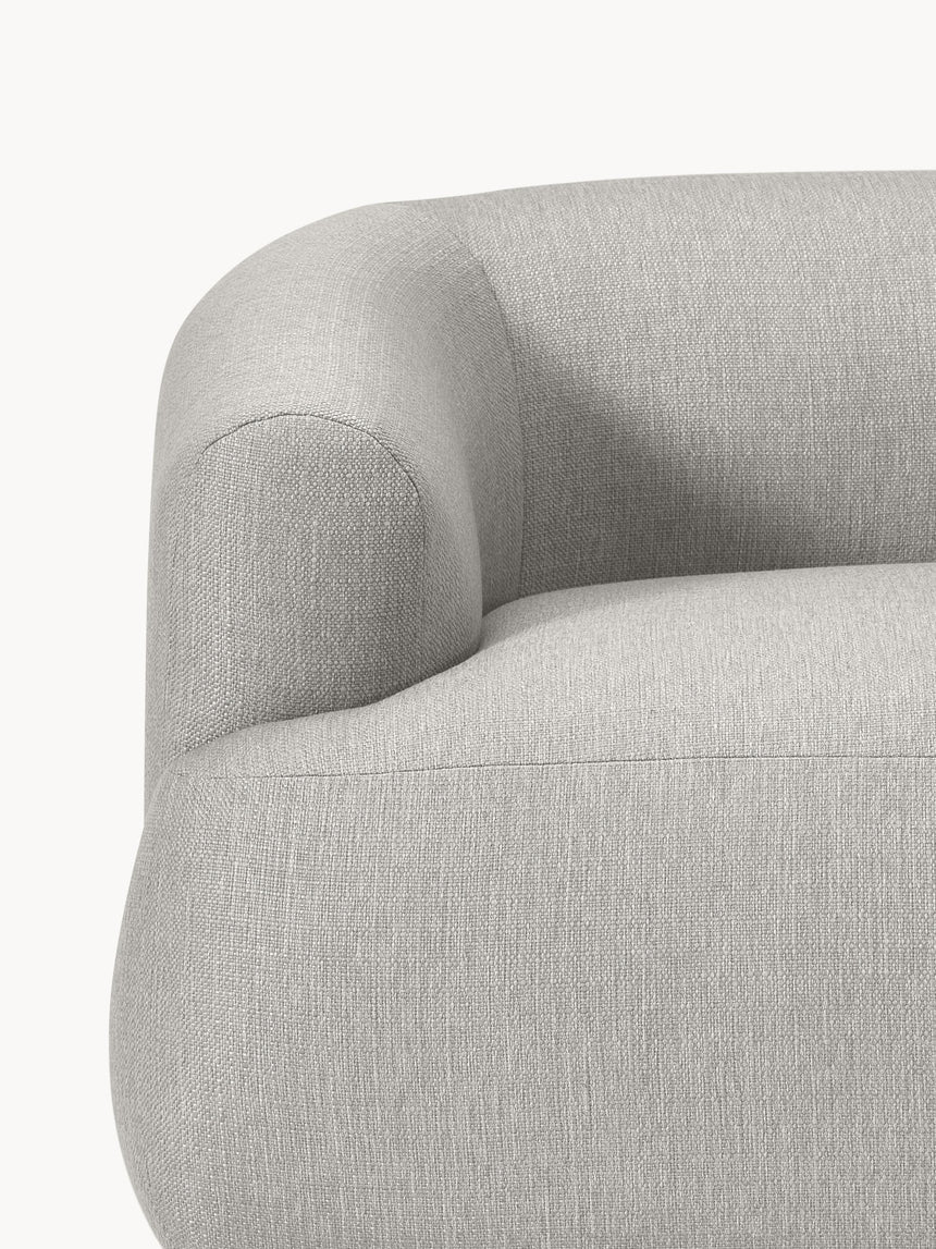 Modern Large Köşe Koltuk Gri Dokuma Kumaş