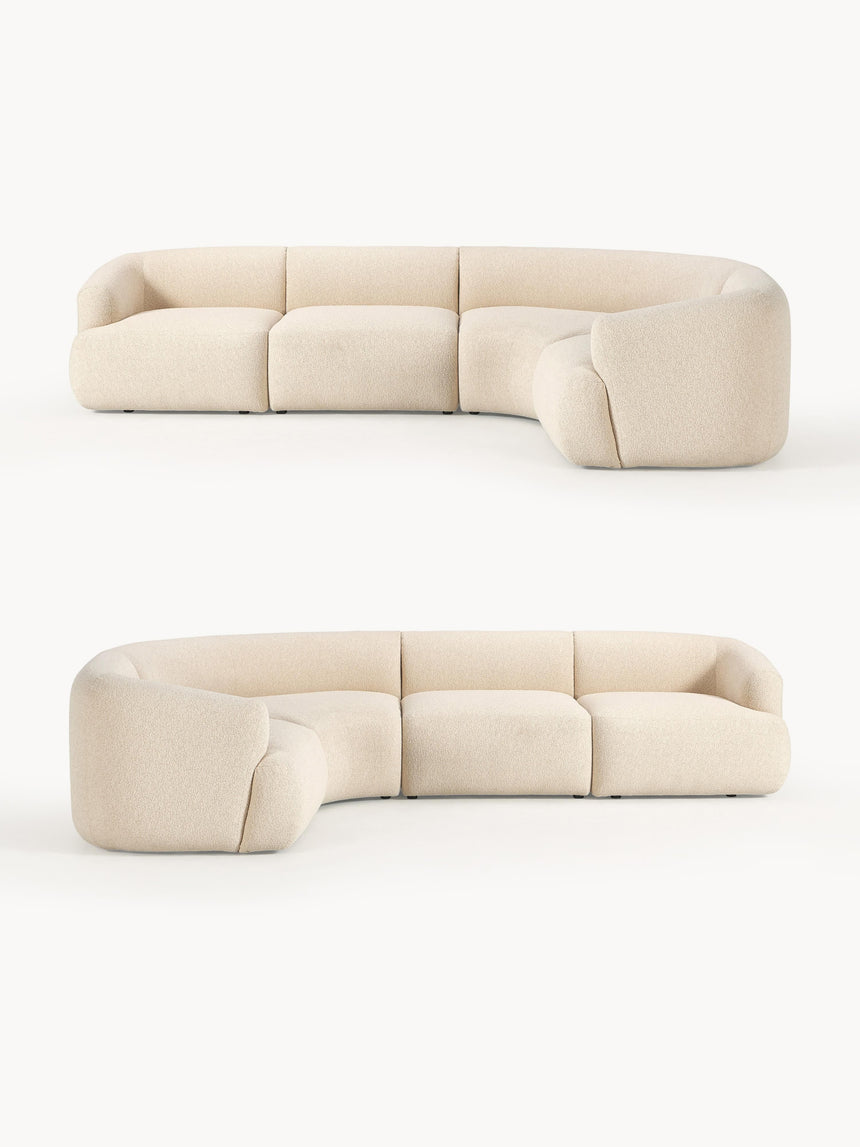 Modern Plus Köşe Koltuk Açık Bej Bukle