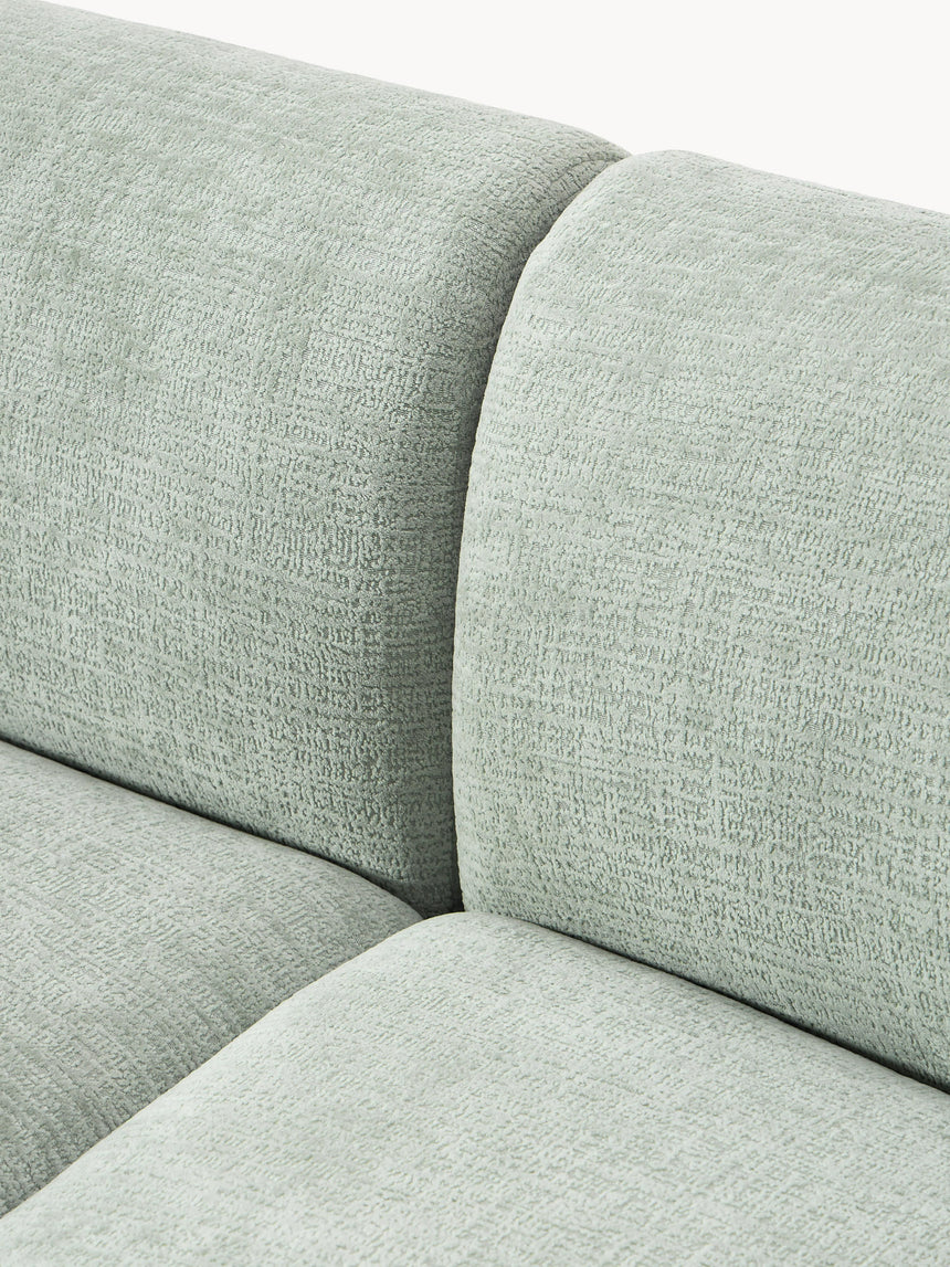 Modern Plus Köşe Koltuk Adaçayı Yeşili Dokuma Kadife
