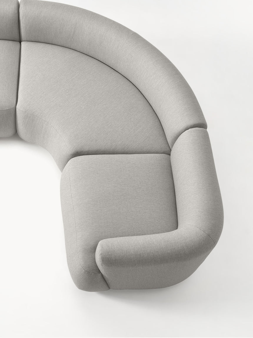 Modern Plus Köşe Koltuk Gri Dokuma Kumaş