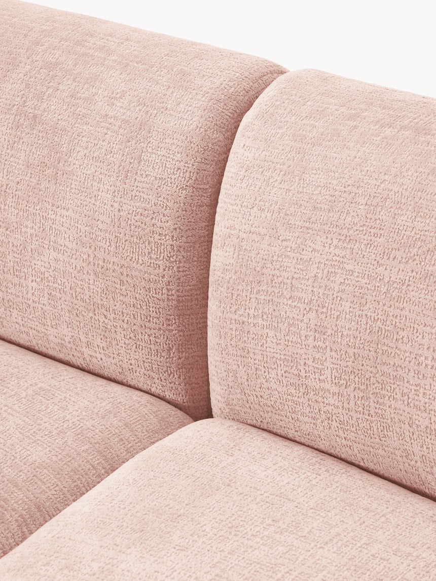 Modern Plus Köşe Koltuk Şeftali Dokuma Kadife