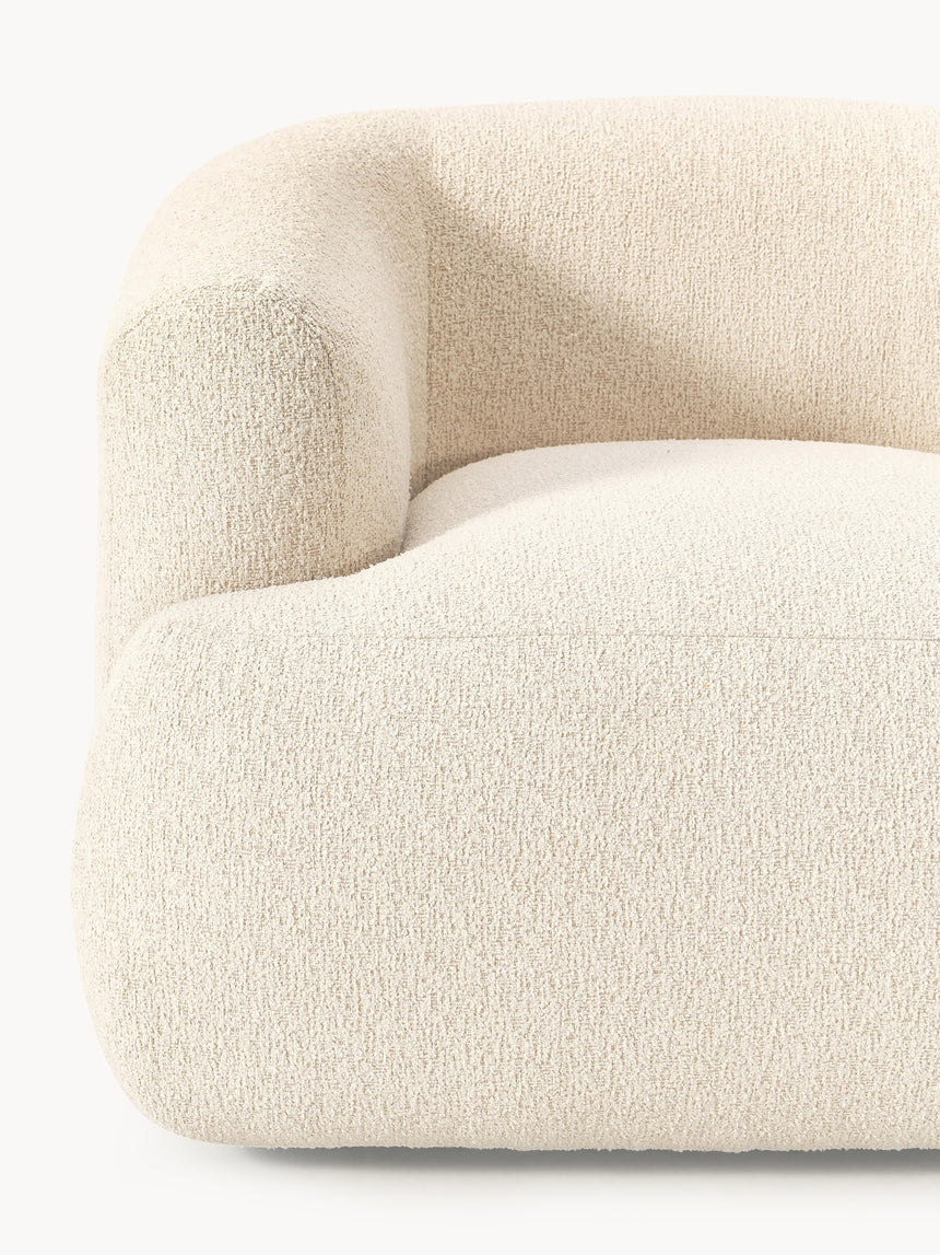 Modern Tekli Koltuk Açık Bej Bukle