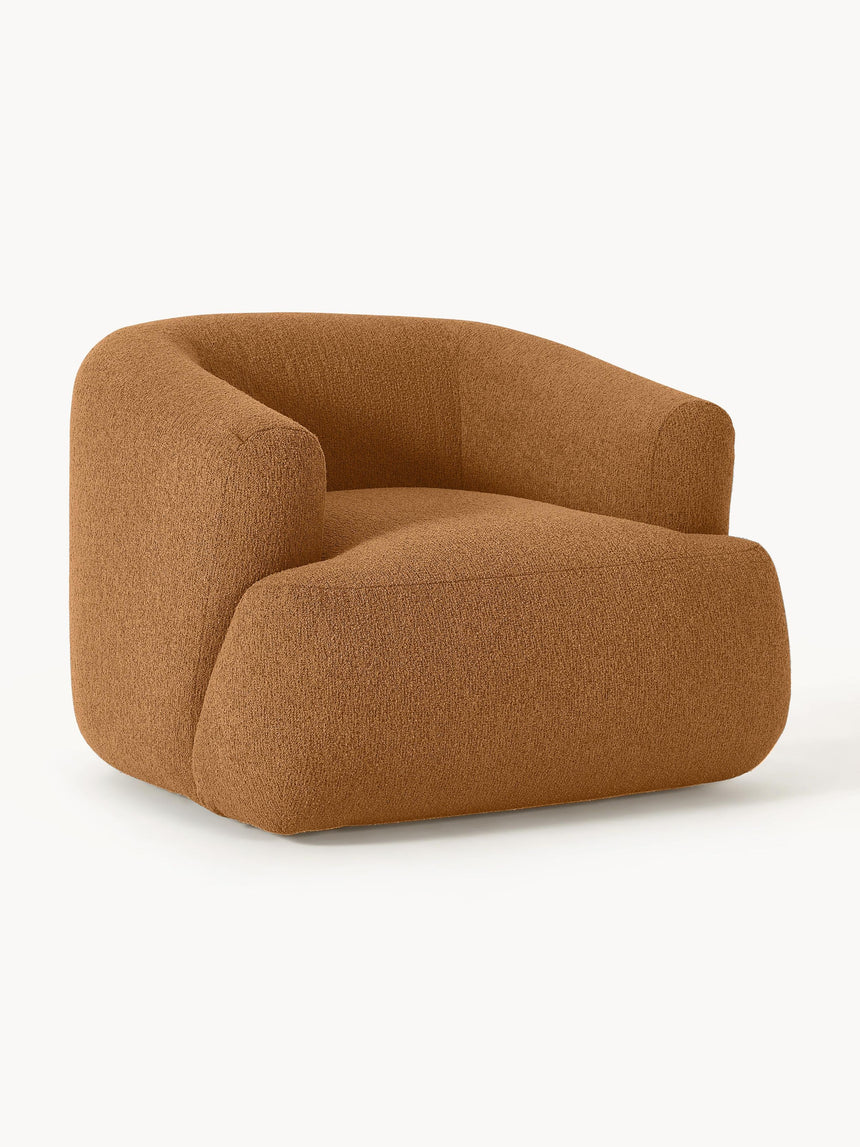 Modern Tekli Koltuk Açık Kahve Bukle