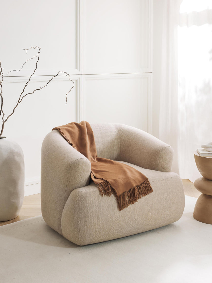 Modern Tekli Koltuk Bej