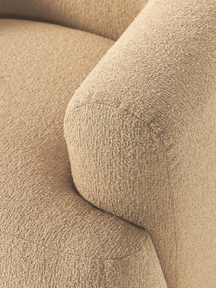 Modern Tekli Koltuk Bej Bukle