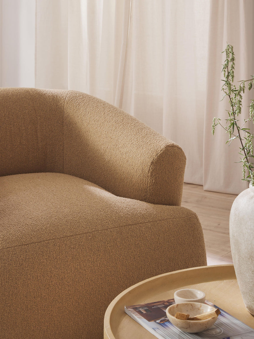 Modern Tekli Koltuk Bej Bukle