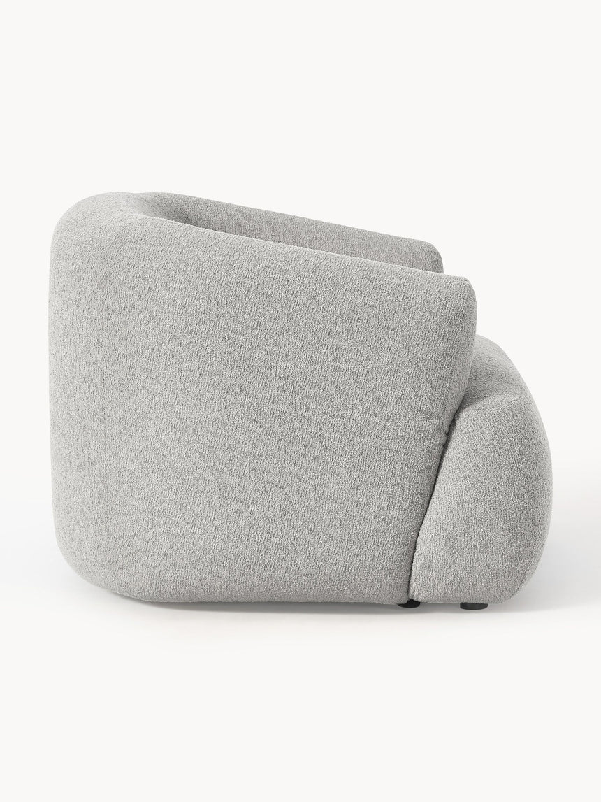 Modern Tekli Koltuk Gri Bukle