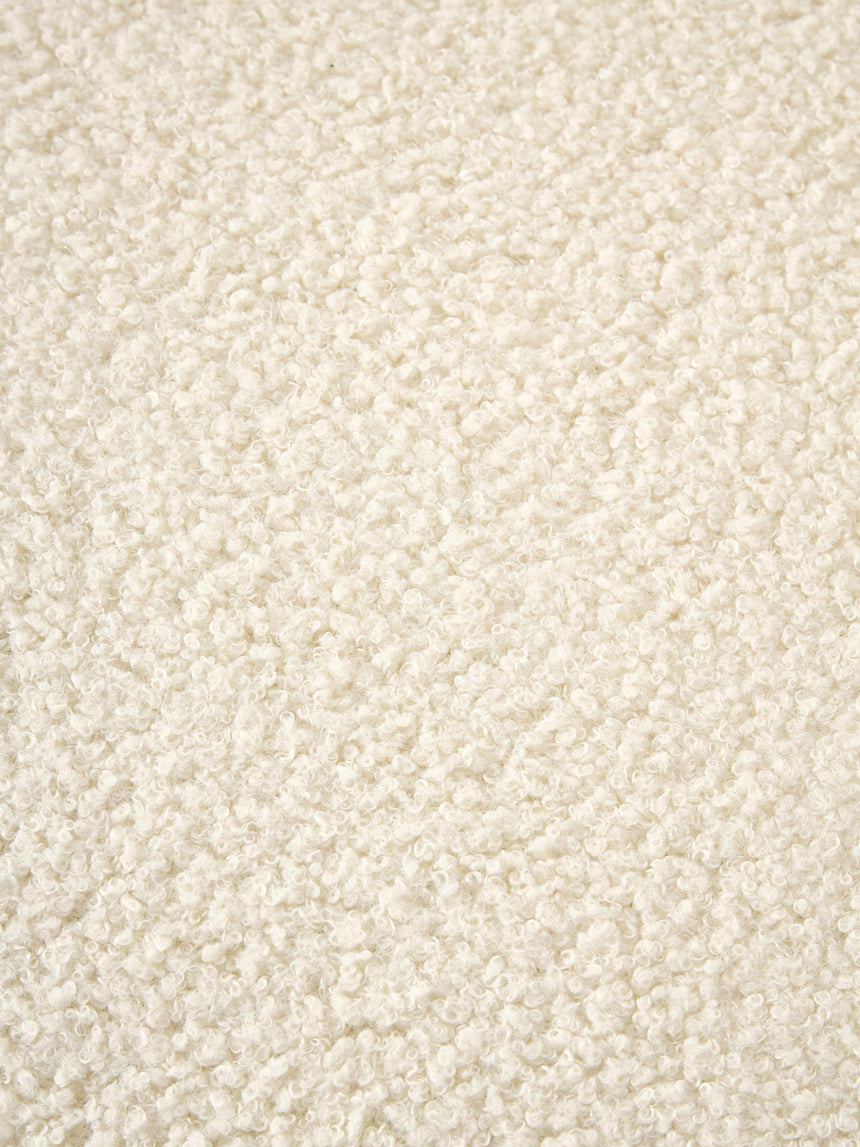 Modern Tekli Koltuk Kırık Beyaz Teddy