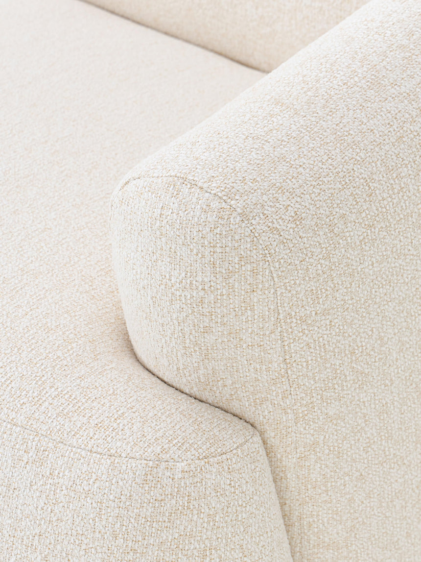 Modern Üçlü Koltuk Krem Benekli Bukle