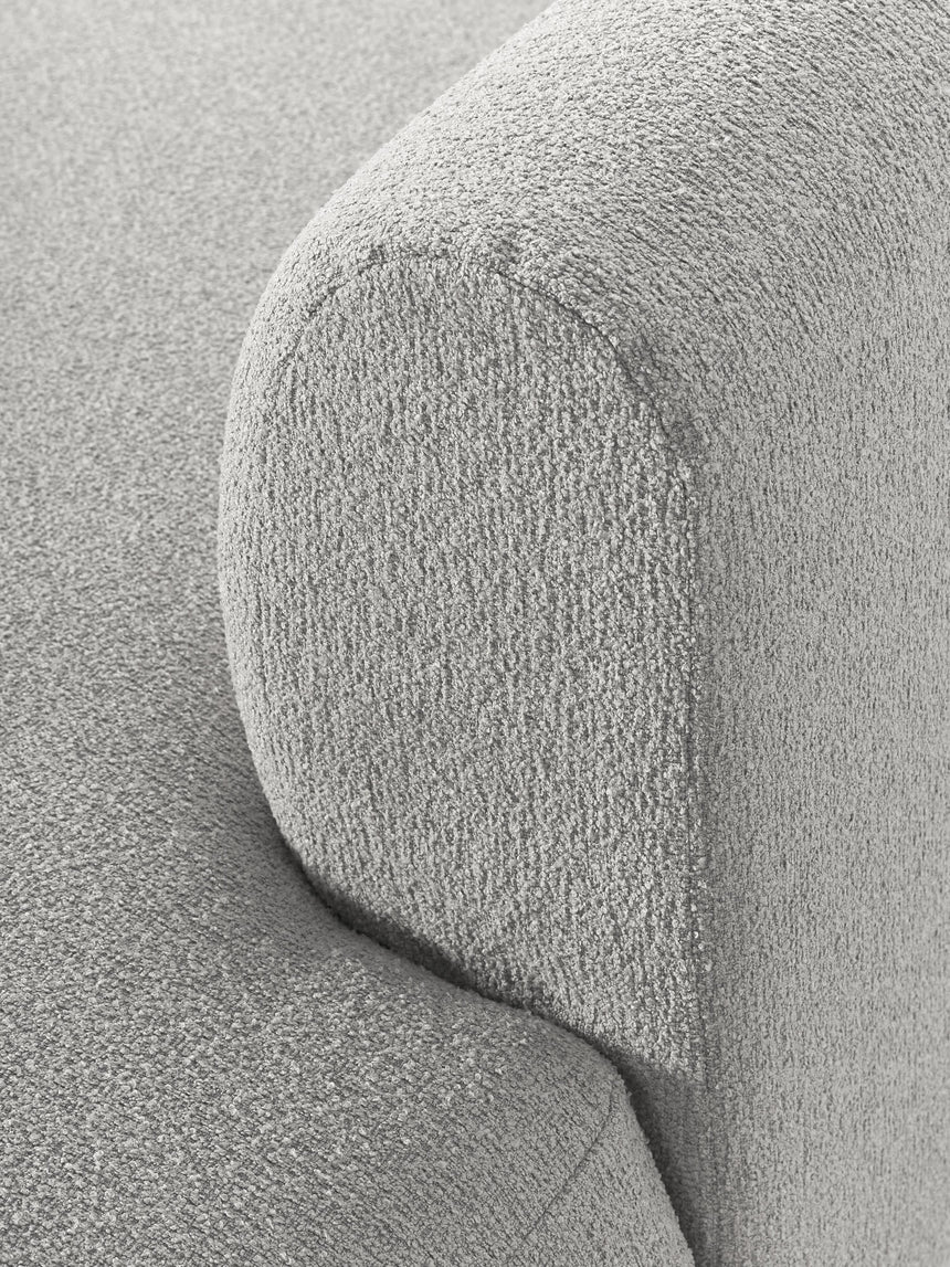 Modern Ultra Köşe Koltuk Açık Gri Bukle