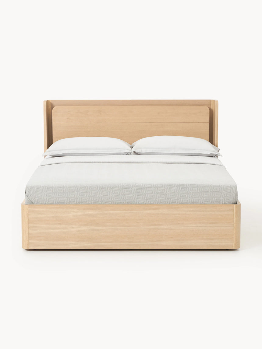 Mola Çift Kişilik Ahşap Karyola Meşe