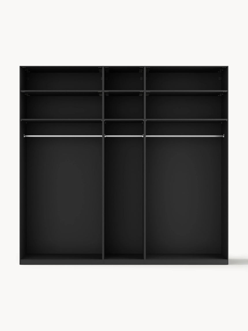 Mon Beş Kapılı Modül Gardırop Siyah