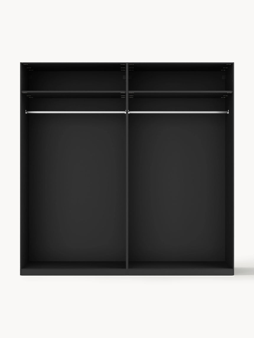 Mon Dört Kapılı Modül Gardırop Siyah