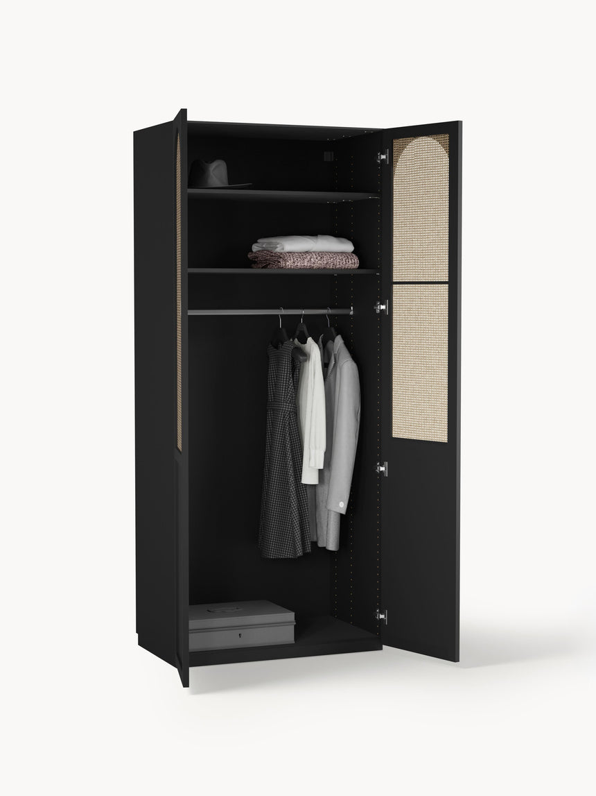 Mon İki Kapılı Modül Gardırop Siyah