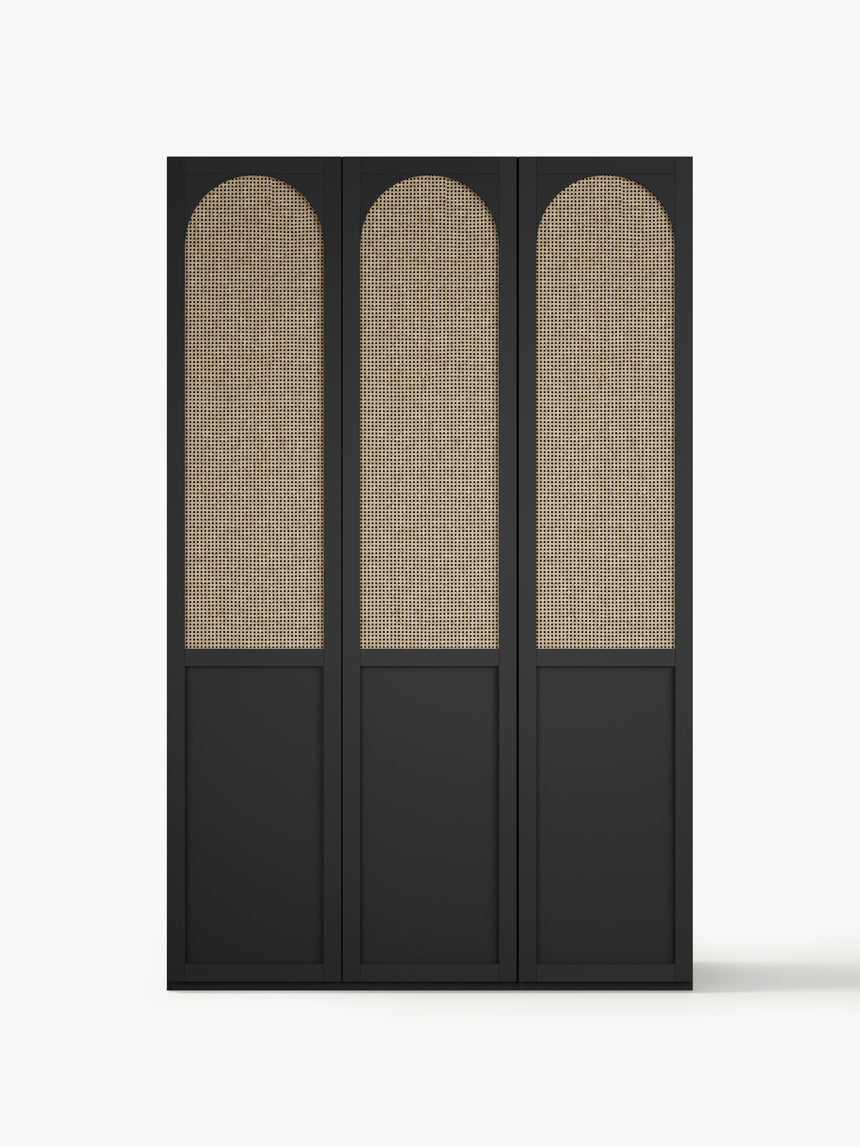 Mon Üç Kapılı Modül Gardırop Siyah