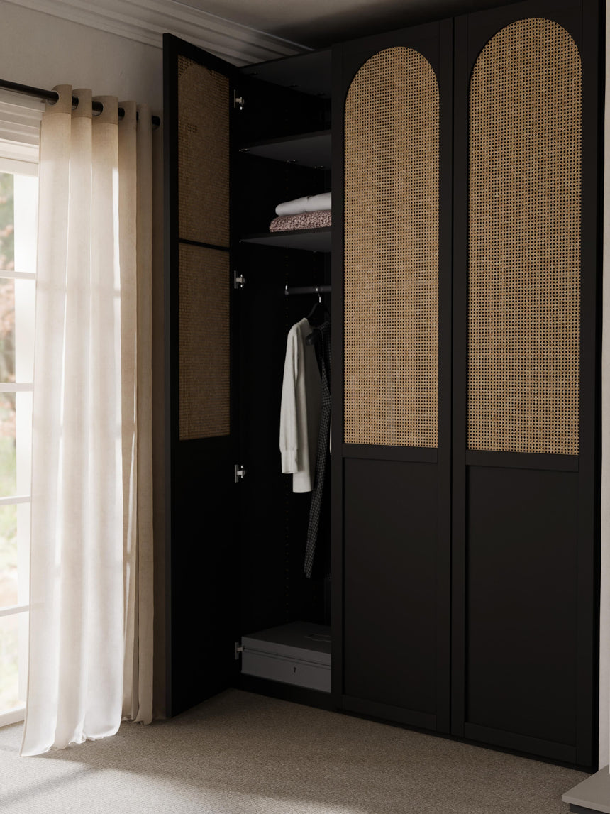 Mon Üç Kapılı Modül Gardırop Siyah