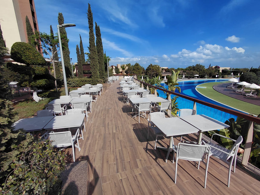 Nes Kollu Polipropilen Sandalye Beyaz