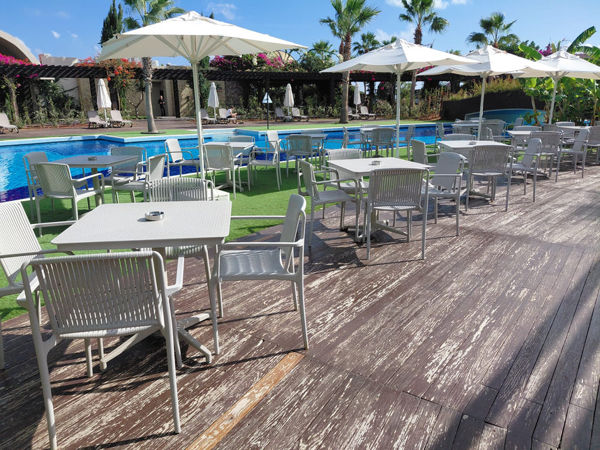 Nes Kollu Polipropilen Sandalye Beyaz