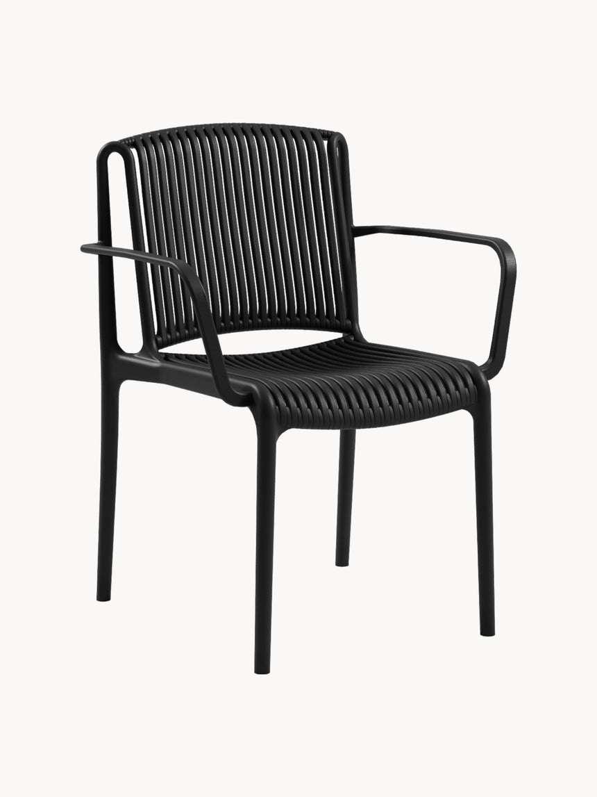 Nes Kollu Polipropilen Sandalye Siyah