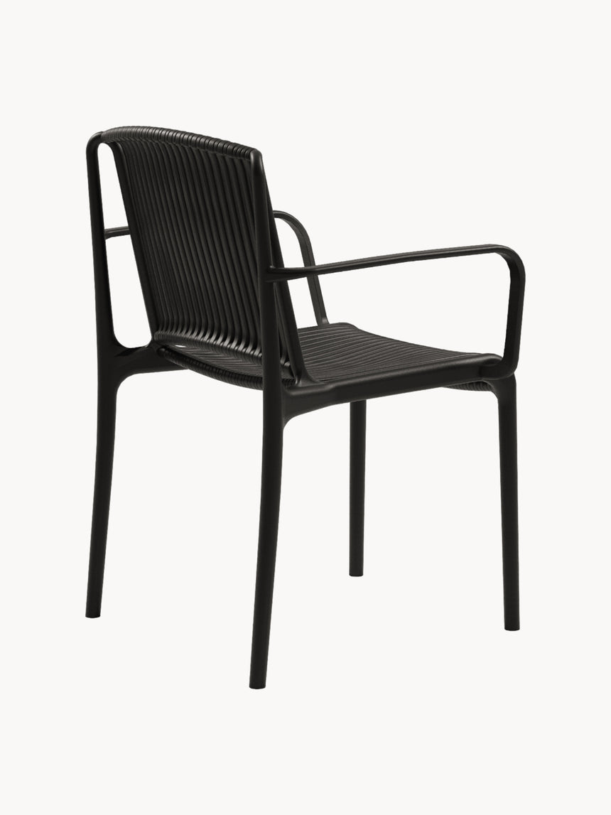 Nes Kollu Polipropilen Sandalye Siyah