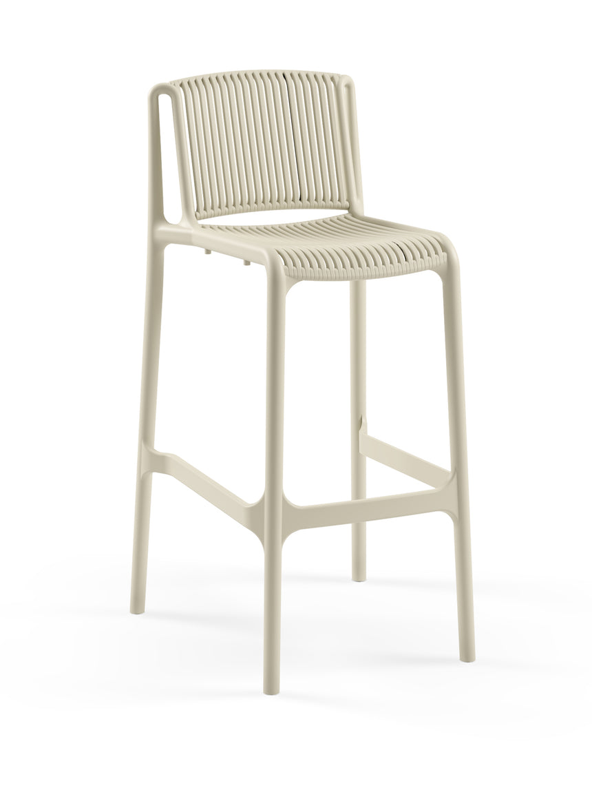 Nes Polipropilen Bar Sandalyesi Bej