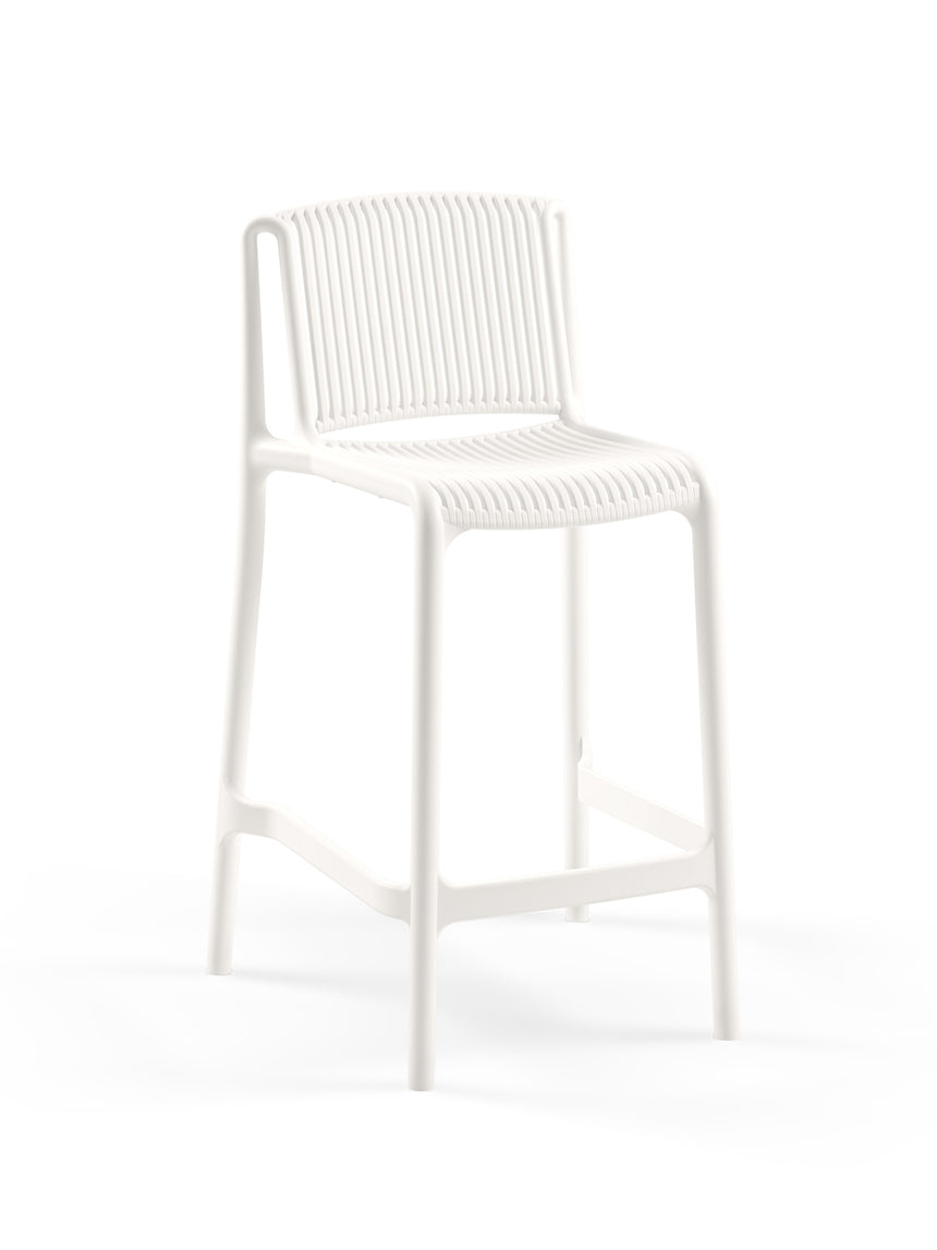 Nes Polipropilen Bar Sandalyesi Beyaz
