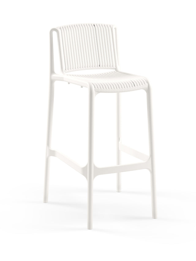 Nes Polipropilen Bar Sandalyesi Beyaz