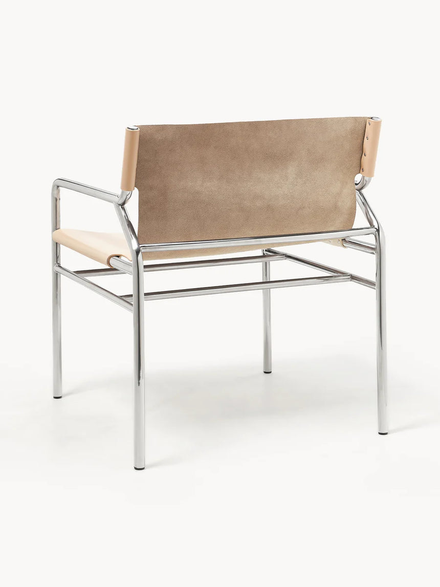 Palm Deri Tekli Koltuk Açık Bej