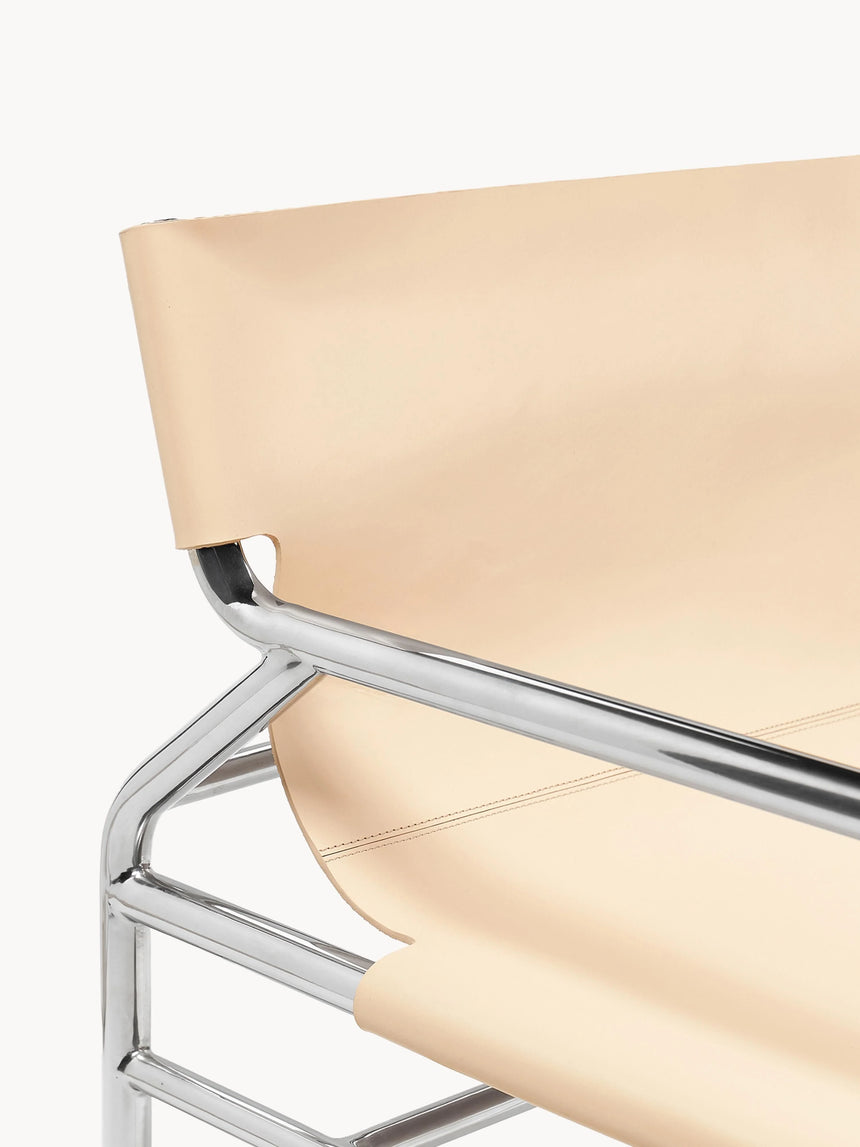 Palm Deri Tekli Koltuk Açık Bej