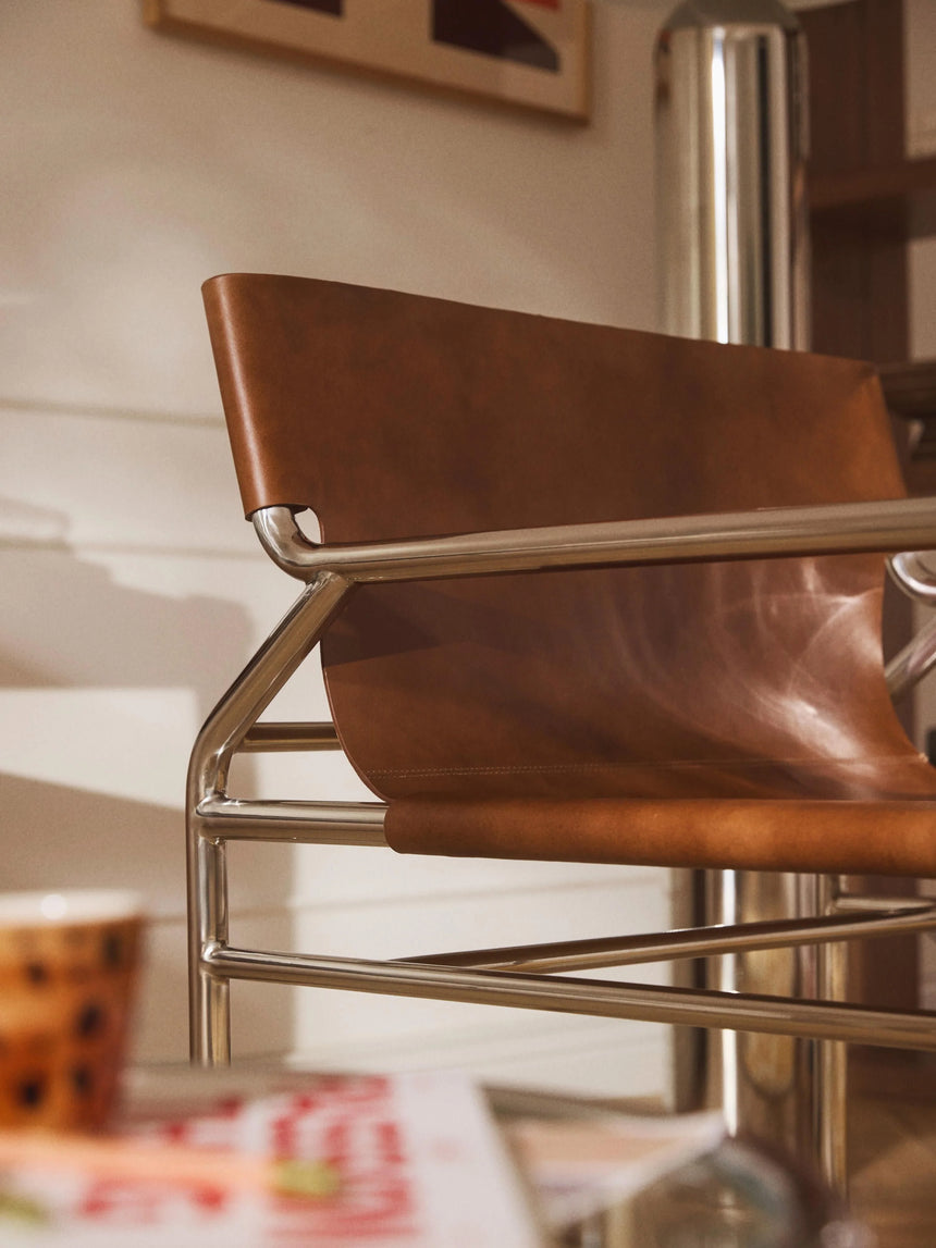 Palm Deri Tekli Koltuk Kahve