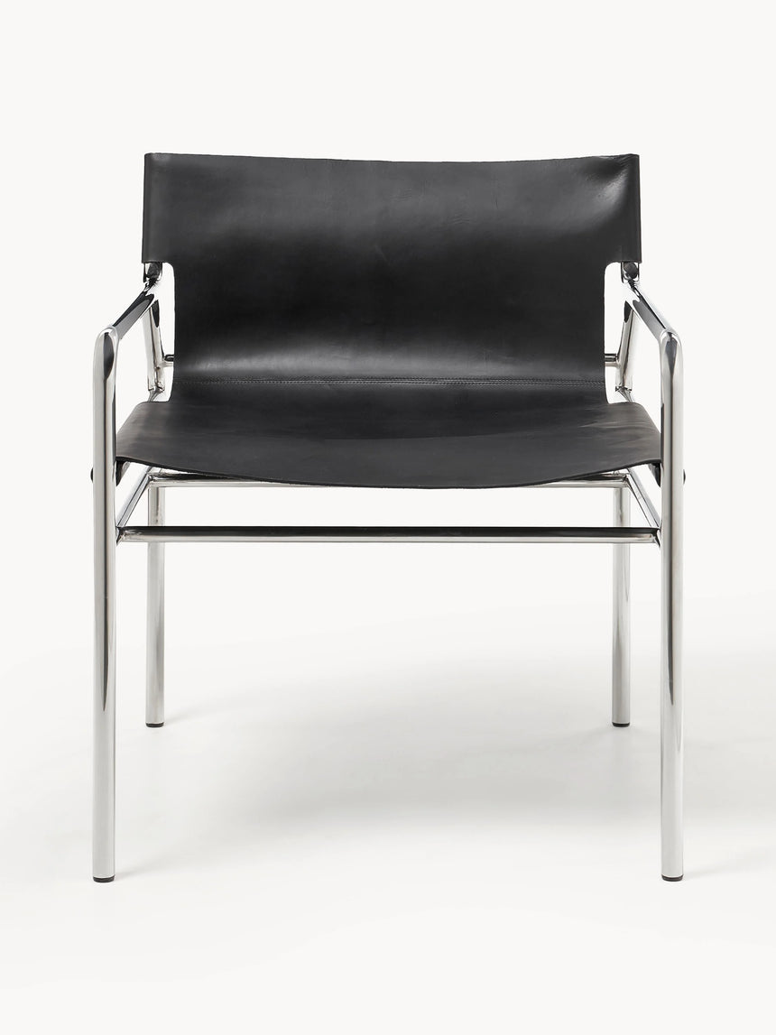 Palm Deri Tekli Koltuk Siyah