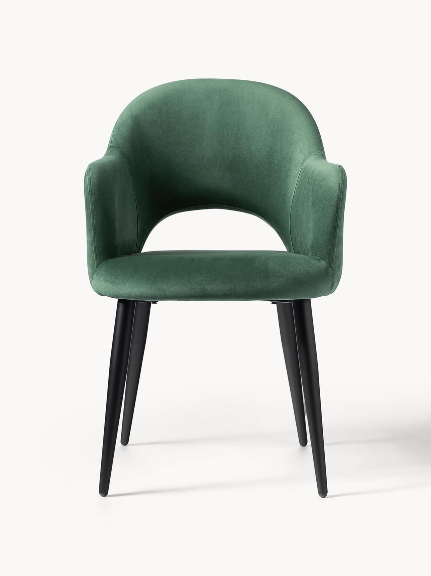 Poli Kollu Kumaş Sandalye Yeşil