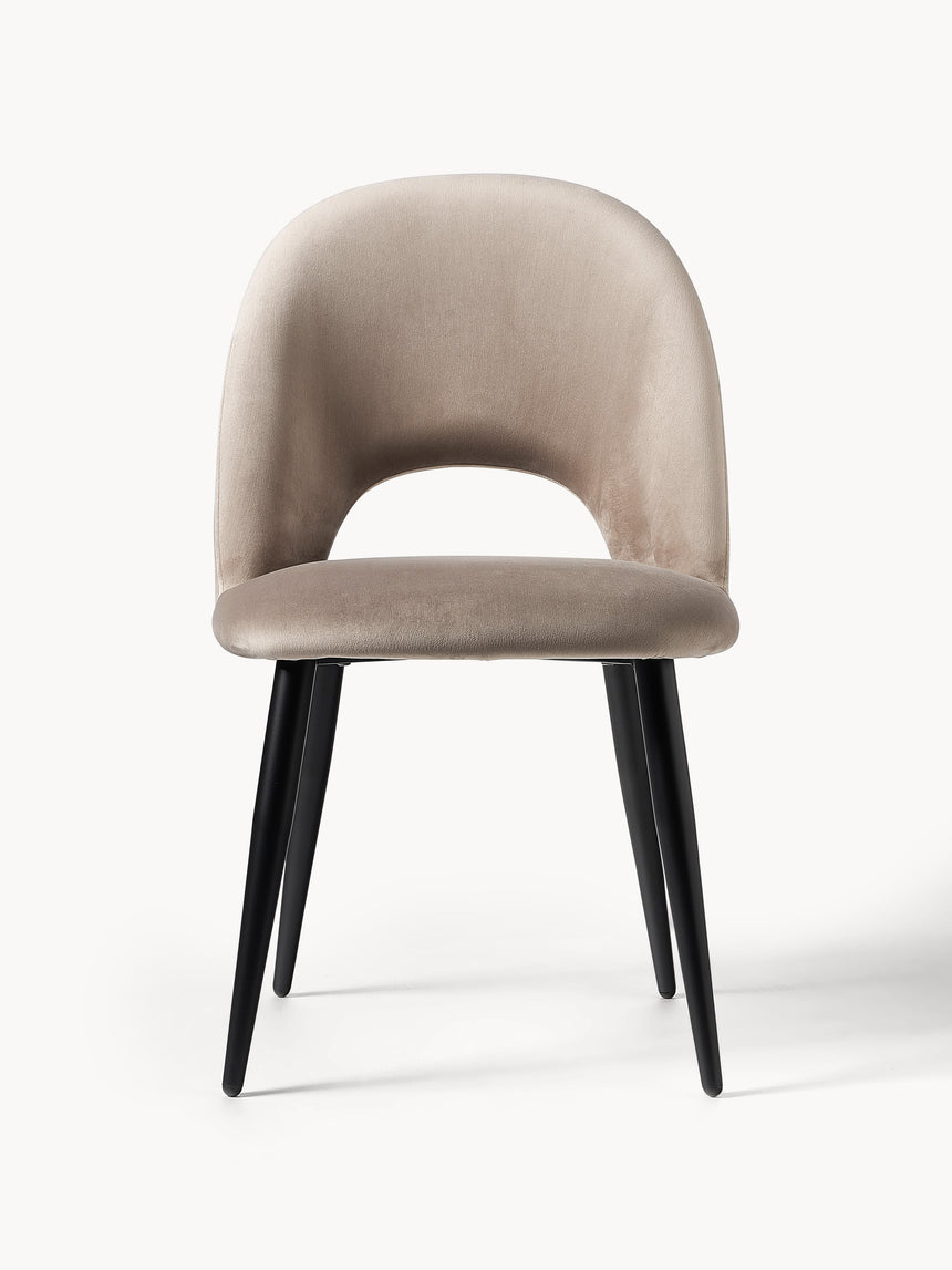 Poli Kumaş Sandalye Boz Kahverengi