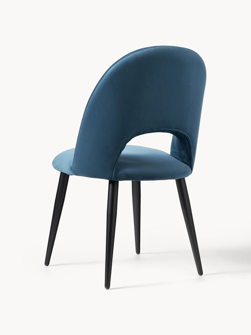 Poli Kumaş Sandalye Mavi