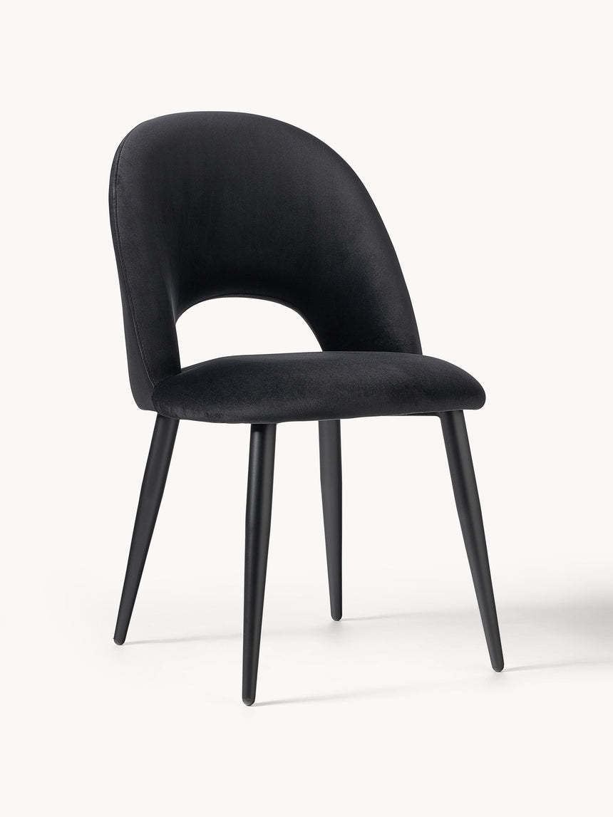 Poli Kumaş Sandalye Siyah