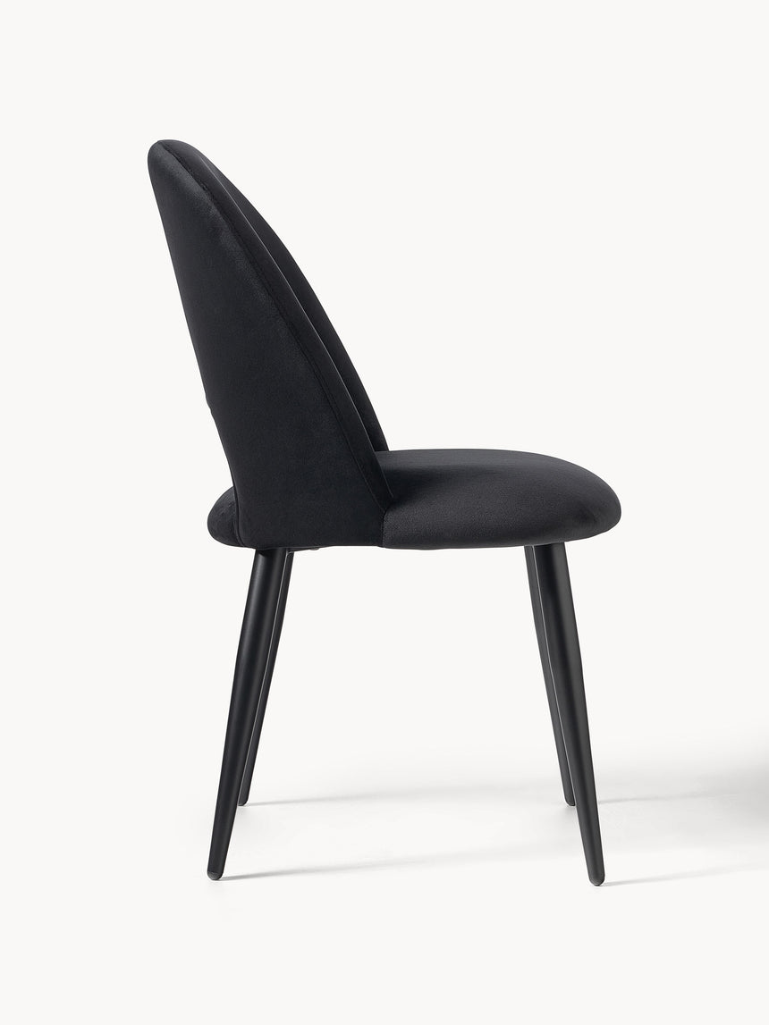 Poli Kumaş Sandalye Siyah