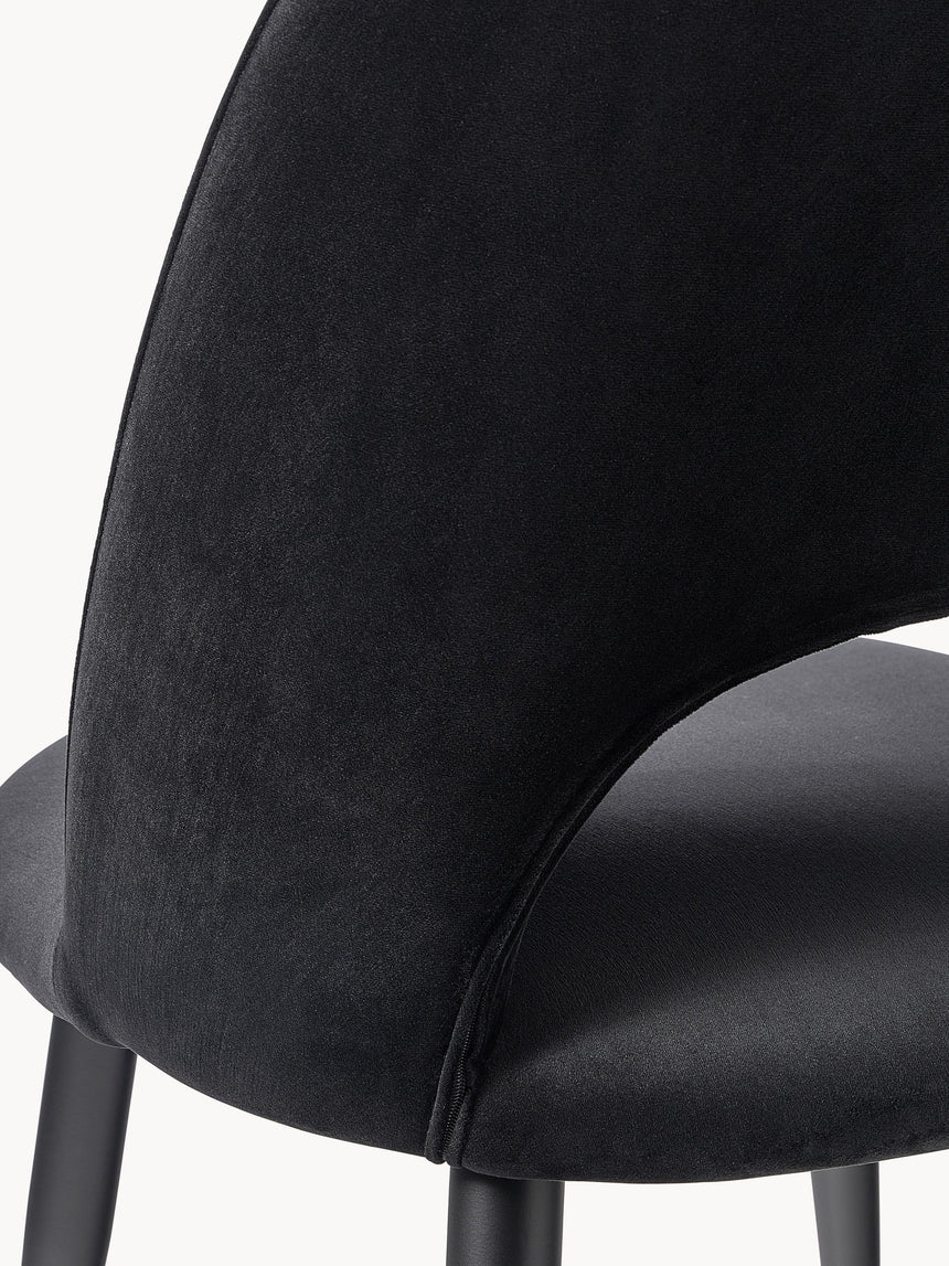 Poli Kumaş Sandalye Siyah