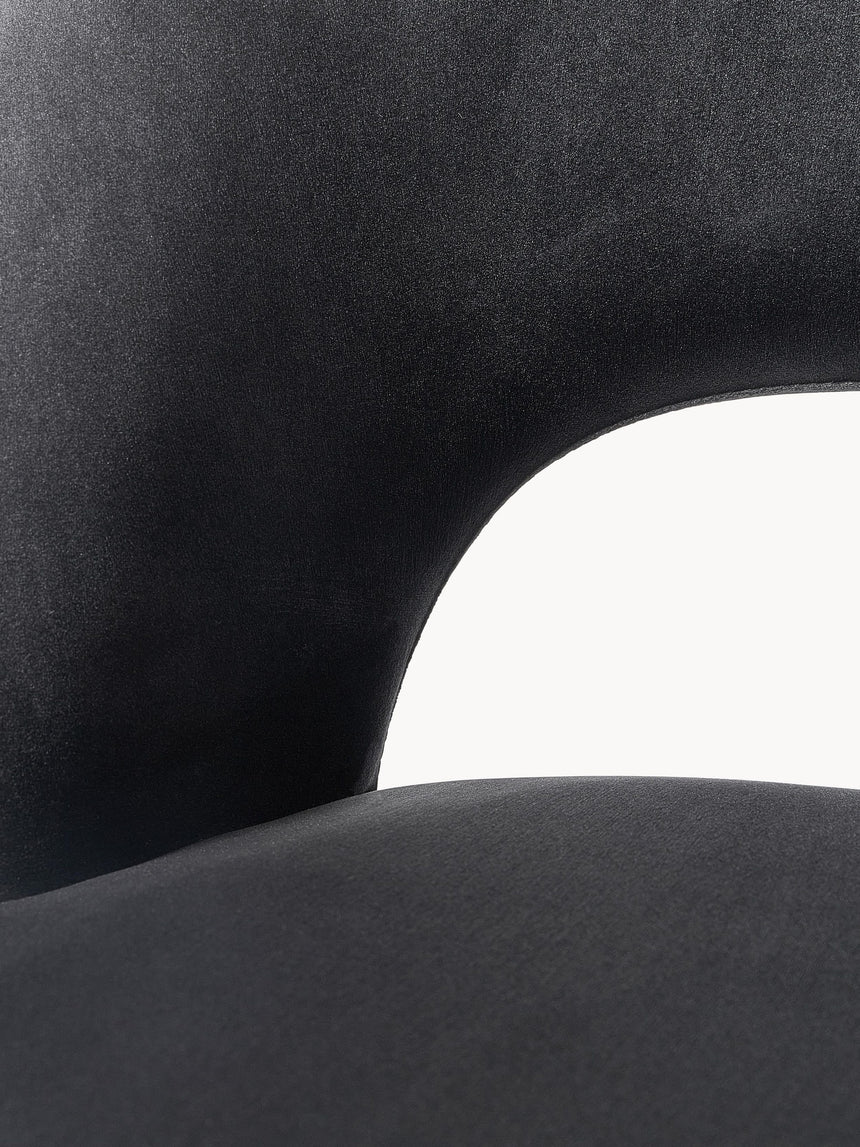 Poli Kumaş Sandalye Siyah