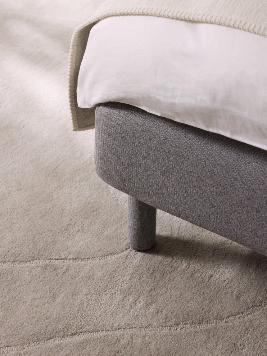 Polina Çift Kişilik Karyola Gri