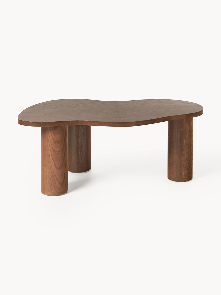 Polo Ahşap Organik Şekilli Orta Sehpa Ceviz