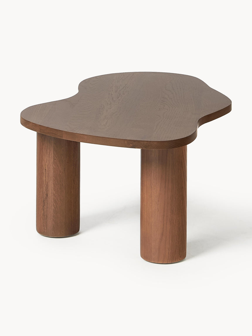 Polo Ahşap Organik Şekilli Orta Sehpa Ceviz