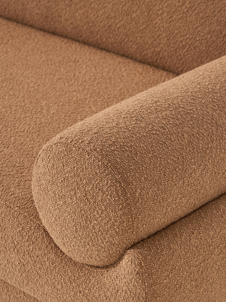 Polo İkili Koltuk Açık Kahve Bukle