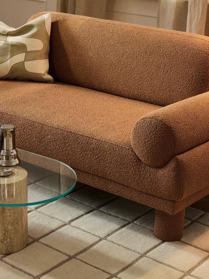 Polo İkili Koltuk Açık Kahve Bukle