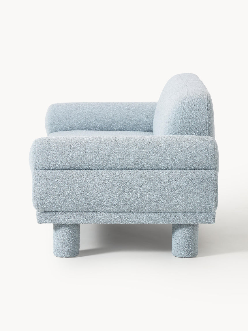 Polo İkili Koltuk Açık Mavi Bukle