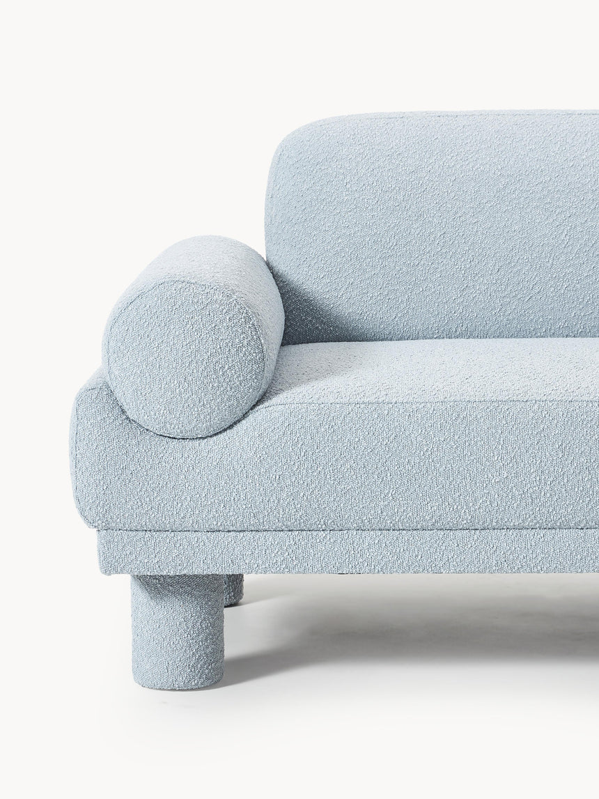 Polo İkili Koltuk Açık Mavi Bukle