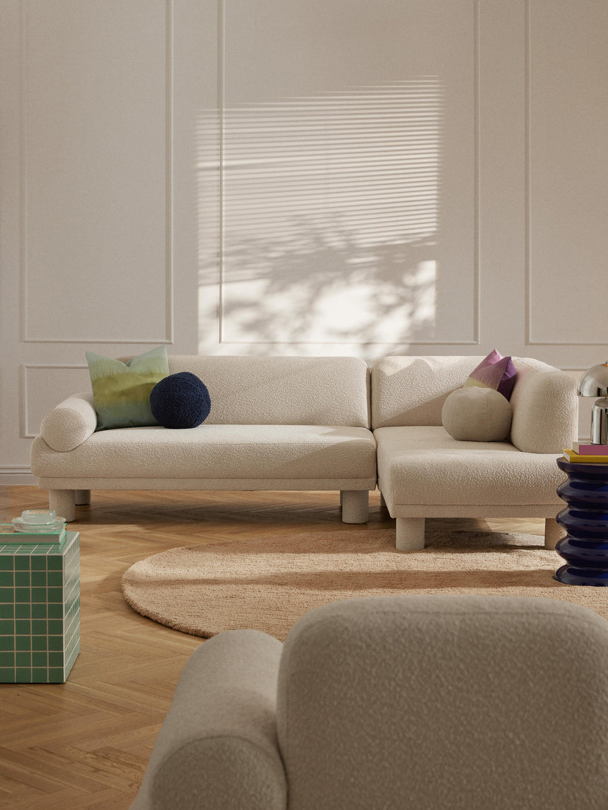 Polo Köşe Koltuk Açık Bej Bukle