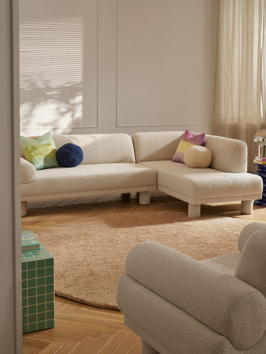 Polo Köşe Koltuk Açık Bej Bukle